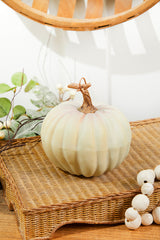 6" Light Green Harvest Vine Pumpkin