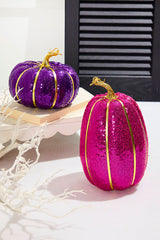 7" Purple Sequin Pumpkin