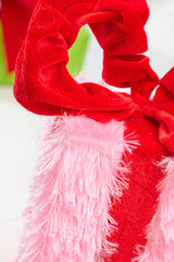 9" Pink & Red Furry Gift Box
