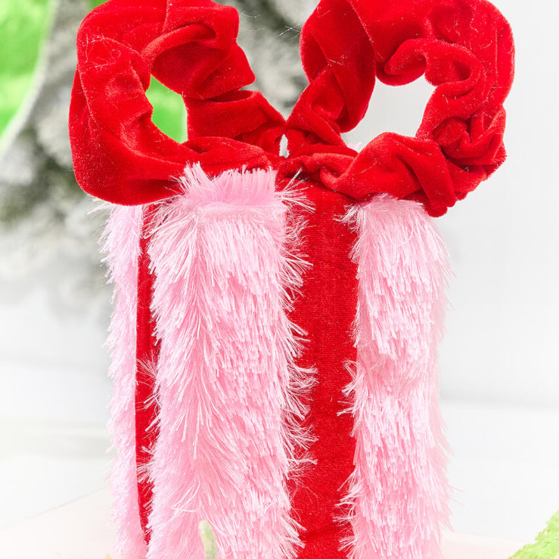 9" Pink & Red Furry Gift Box
