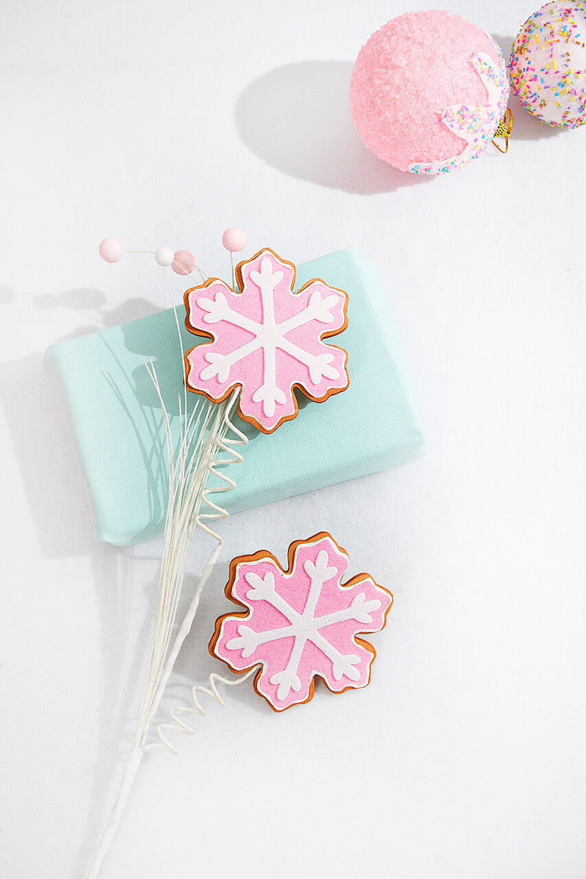 28” Pink Snowflake Cookie Spray