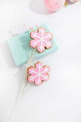 28" Pink Snowflake Cookie Spray