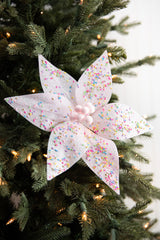 24” x 12" Pink Sprinkles Candy Poinsettia