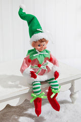11" Bendable Holiday Sweet Elf