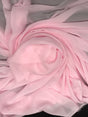 Baby Pink Polyester Chiffon Fabric - Baby Pink, Sheer, 59"-60" Width (1 Yard)