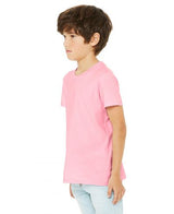 Bella Canvas 3001Y Airlume Combed And Ring-Spun Cotton Fabric - Pink, Crew Neck, Short Sleeve, 4.2 Oz, 32 Single (1 Unit)