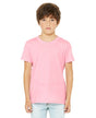 Bella Canvas 3001Y Airlume Combed And Ring-Spun Cotton Fabric - Pink, Crew Neck, Short Sleeve, 4.2 Oz, 32 Single (1 Unit)