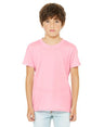 Bella Canvas 3001Y Airlume Combed And Ring-Spun Cotton Fabric - Pink, Crew Neck, Short Sleeve, 4.2 Oz, 32 Single (1 Unit)