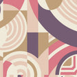 Cotton Print Pink and Purple American Bold Fabric 44/45"