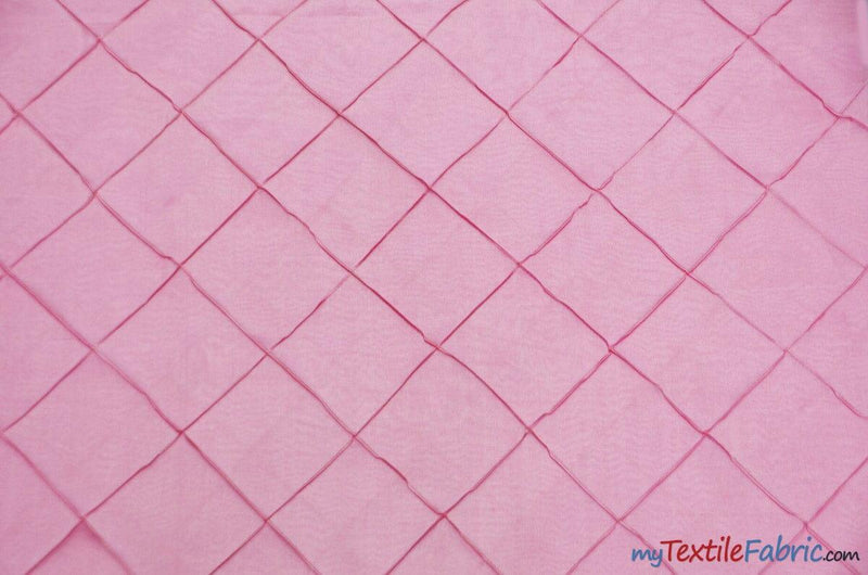 Taffeta Pintuck Fabric - 4" X 4" Diamond Pattern, 58" Width, Multiple Colors (1 Yard)