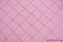 Taffeta Pintuck Fabric - 4" X 4" Diamond Pattern, 58" Width, Multiple Colors (1 Yard)