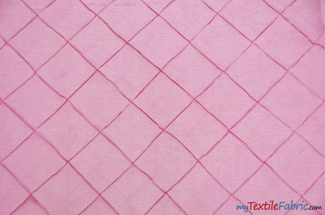 Taffeta Pintuck Fabric - 4" X 4" Diamond Pattern, 58" Width, Multiple Colors (1 Yard)