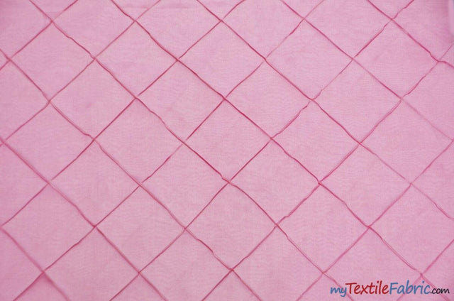 Taffeta Pintuck Fabric - 4" X 4" Diamond Pattern, 58" Width, Multiple Colors (1 Yard)