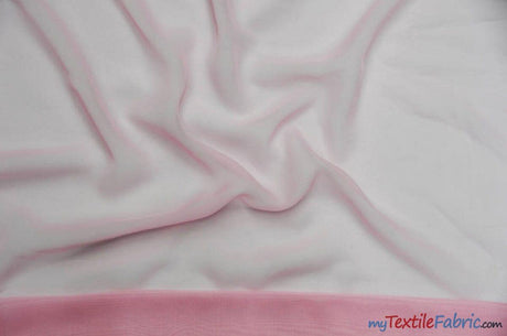 Double Georgette 100 Percent Polyester Fabric - Sheer Crepe Texture, 60" Width, Multiple Colors (1 Yard)