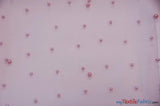 Very Soft Tulle With Pearls Polyester Fabric - Sheer Beaded Tulle, 52" Width (1 Yard)