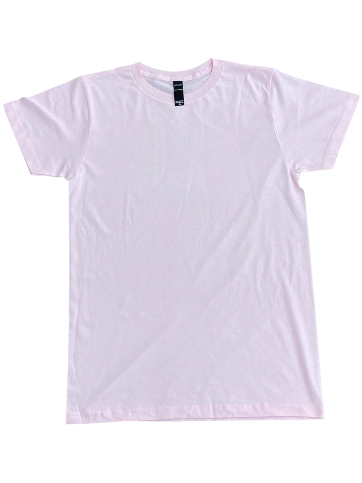Lucky Friends 1001 100% Cotton Fabric - Pink, Round Neck, 4.2 Oz, Tubular, No Side Seams (1 Piece)