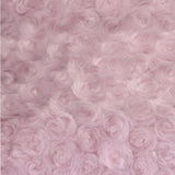 Rose Minky Fabric by the Yard – 58" Wide Ultra Soft Floral Cuddle Plush Fabric