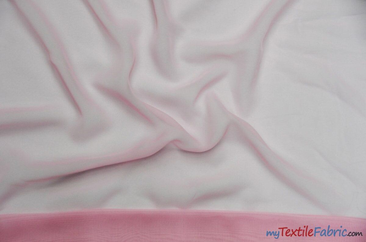 Polyester Chiffon Fabric - Super Soft, Flowy, Sheer, 58/60" Width, 100% Polyester (By The Continuous Yards & Bolts)