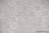 Raschel Lace Polyester Fabric - Floral Sheer Lace, 58/60" Width (1 Yard)