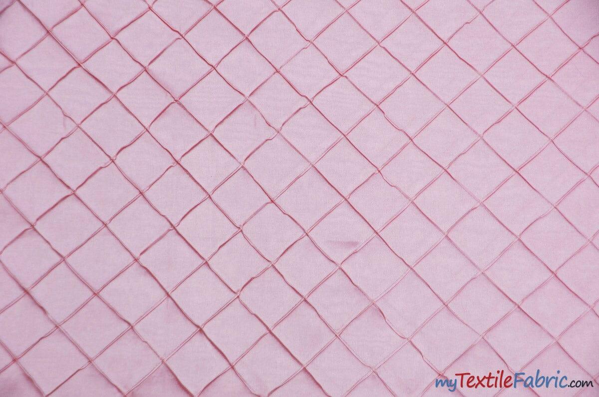 Pintuck 2X2 Taffeta Fabric - Diamond Pattern, 54" Width, Multiple Colors (1 Yard)