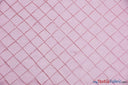 Pintuck 2X2 Taffeta Fabric - Diamond Pattern, 54" Width, Multiple Colors (1 Yard)