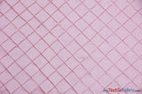 Pintuck 2X2 Taffeta Fabric - Diamond Pattern, 54" Width, Multiple Colors (1 Yard)