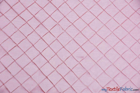 Pintuck 2X2 Taffeta Fabric - Diamond Pattern, 54" Width, Multiple Colors (1 Yard)