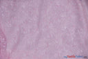 Swirl Organza Polyester Fabric - Embroidered Swirl Sheer, 52/54" Width, Multiple Colors (1 Yard)