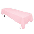 Pink 100% Polyester Rectangular Tablecloth 60″ x 126″