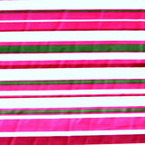 Swim Knit Pink and Green Multi Stripe Nylon Lycra