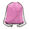 Drawstring Bag - Pink Fabric - Pink, 14" X 17" (1 Bag)