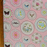 Cotton Lycra Pink Plate DuJour 4-Way Stretch Knit Fabric