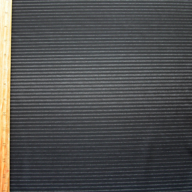 Nylon Spandex Swim Knit Pinstripe Black