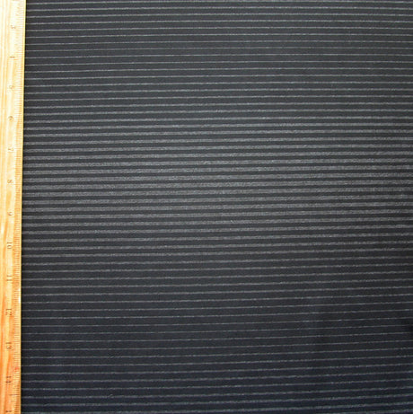Nylon Spandex Swim Knit Pinstripe Black