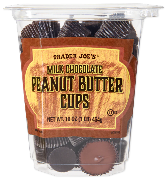 Traders Joe's  Milk Chocolate Peanut Butter Cups 16 Oz