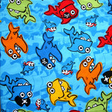 Microfiber Boardshort Fabric Pirate Sharks