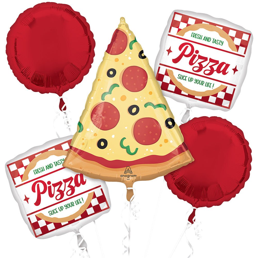 Pizza Party Balloon Bouquet