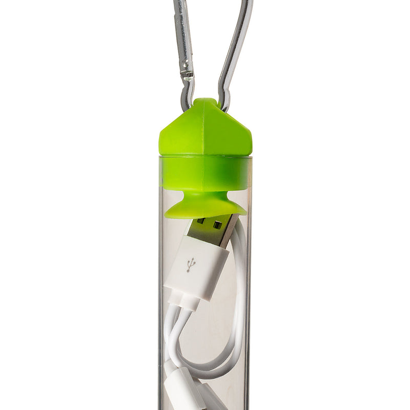 3-in-1 Charger Cable in Carabiner Storage Tube