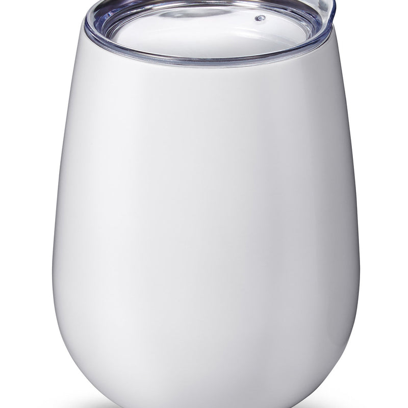 10oz Stemless Vacuum Wine Tumbler With Lid