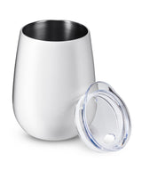 10oz Stemless Vacuum Wine Tumbler With Lid