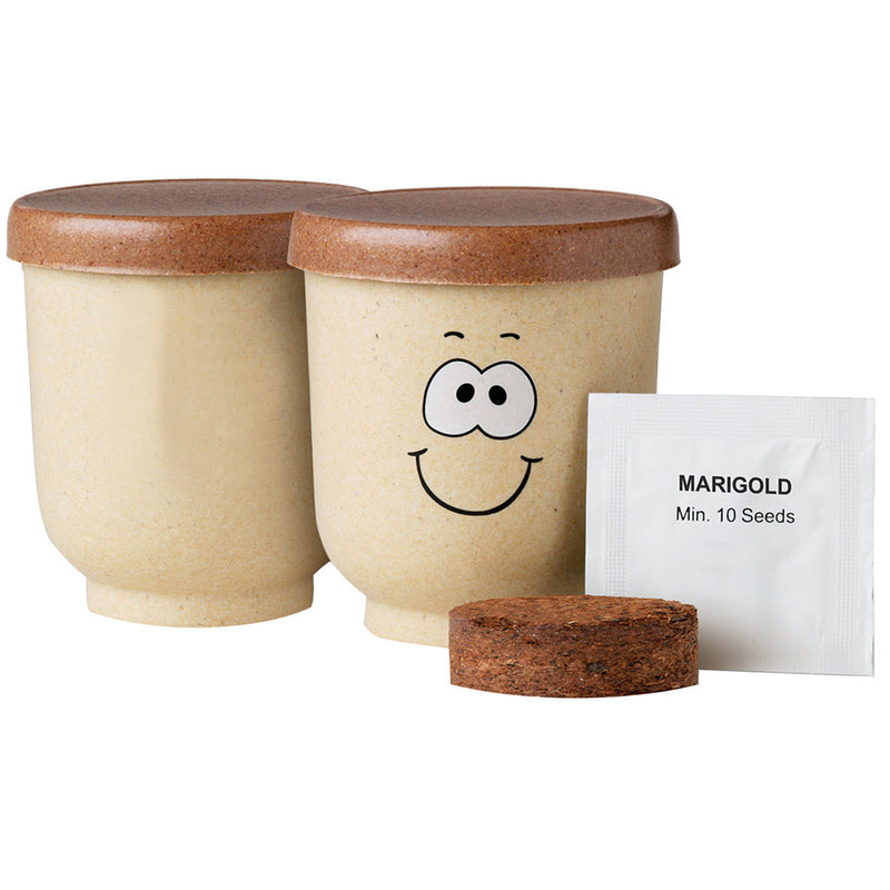 Grow Pot Eco-Planter With Marigold Seeds