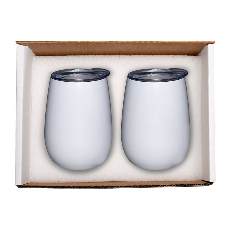 Duo Vacuum Stemless Wine Tumbler Gift Set