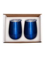 Duo Vacuum Stemless Wine Tumbler Gift Set