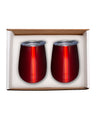 Duo Vacuum Stemless Wine Tumbler Gift Set