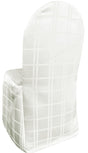 Plaid Jacquard Polyester Banquet Chair Cover