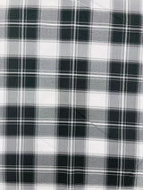 Plaid Polyester Poplin Fabric - Plaid, 58" Width (1 Yard)