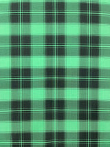 Plaid Polyester Poplin Fabric - Plaid, 58" Width (1 Yard)