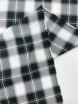 Plaid Polyester Poplin Fabric - Plaid, 58" Width (1 Yard)