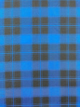 Plaid Polyester Poplin Fabric - Plaid, 58" Width (1 Yard)