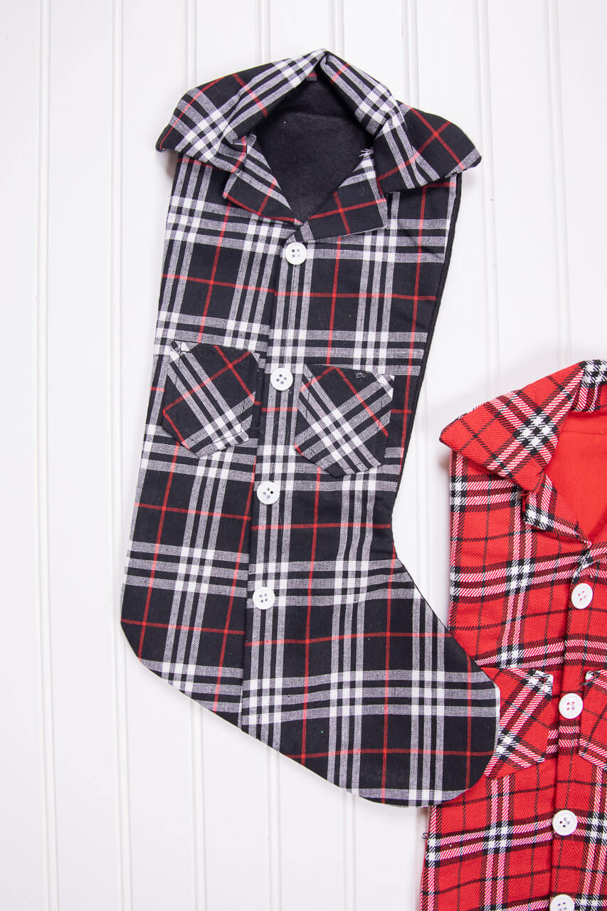 20” Plaid Lumberjack Shirt Stocking